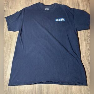 Maryland Old Bay Seasoning Men’s Blue Graphic Tee Shirt Size Large EPC